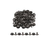 Neel Blue 12mm Mushroom Feet Cap with 7mm Back Rivets - 25pcs in Black Neel Blue Black