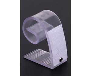 Neel Blue 12pcs Plastic Tablecloth Clips with Hook & Loop Strips, 4.5cm x 2.5cm x 4.5cm in Clear | Size: 4.5 cm x 2.5 cm x 4.5 cm Neel Blue Clear 4.5 cm x 2.5 cm x 4.5 cm