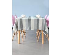 Neel Blue 135cm x 220cm Grey Table Cloth, Rectangle Dustproof Table Cover | Size: 135 cm x 220 cm Neel Blue Grey 135 cm x 220 cm