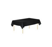 Neel Blue 137cm x 183cm Plastic Table Cover, Disposable PVC Tablecloth in Black | Size: 137 cm x 183 cm Neel Blue Black 137 cm x 183 cm