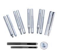Neel Blue 13Pcs Hand Tools Set, Punch Tool, Jean Buttons & Rivet Setting Tool Set With Base Setter