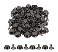 Neel Blue 14mm Gunmetal Mushroom Feet Cap With 7mm Back Rivets - 25Pcs