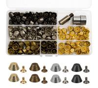 Neel Blue 14mm Mashroom Bag Feet Bundle Pack With Die And Storage Box - 100Pcs