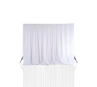 Neel Blue 150GSM Ice Silk Thicker Backdrop - 3x3 Metres in White Neel Blue White