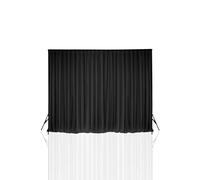 Neel Blue 150GSM Ice Silk Thicker Backdrop - 3x6 Metres in Black Neel Blue Black