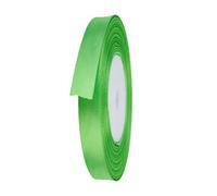Neel Blue 15mm Green Double Sided Satin Polyester Ribbon Roll, 25 Metres