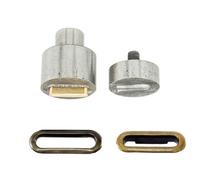 Neel Blue 15mm Oval Eyelets Fixing Dies For Green Machine Hand Press, Fixing And Fastening Clothes, Fabrics