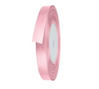 Neel Blue 15mm Powder Pink Double Sided Satin Polyester Ribbon Roll, 25 Metres