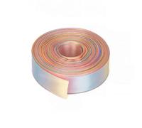 Neel Blue 15mm Rainbow Double Sided Satin Polyester Ribbon Roll, 25 Metres