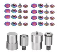 Neel Blue 15mm Rainbow S-Spring Press Studs With Fixing Die Set