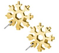 Neel Blue 18-in-1 Multi-Functional Tool with Keychain in Gold Neel Blue Gold