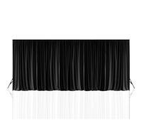 Neel Blue 190Gsm Polyester Black Blackout Photography Backdrop - 3X9M