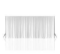 Neel Blue 190Gsm Polyester White Blackout Photography Backdrop - 3X9M