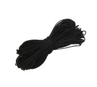 Neel Blue 1mm Elastic Cord, Thread Beading String Round Cord Stretchy Elastic, Black - 25 Metres
