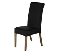 Neel Blue 1Pc High-Back Spandex Stretch, Universal Armless Chair Protective Slipcovers - Black