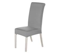 Neel Blue 1Pc High-Back Spandex Stretch, Universal Armless Chair Protective Slipcovers - Silver