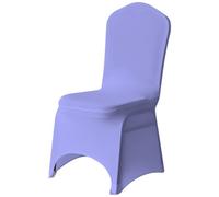 Neel Blue 1Pc Spandex Arched Front Chair Covers Stretch Fabric Removable Washable Slipcovers - Lavender