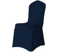 Neel Blue 1Pc Spandex Polyester Stretch Chair Cover, Washable & Removable Slipcovers - Navy Blue