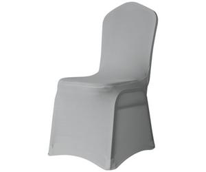 Neel Blue 1Pc Spandex Polyester Stretch Chair Cover, Washable & Removable Slipcovers - Silver