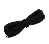 Neel Blue 2.5mm Wide Soft Elastic Band, Thin Round Cord, Stretchy Elastic String, Black - 25 Metres
