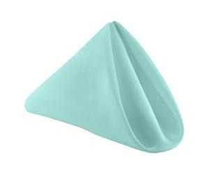 Neel Blue 20 Inch Polyester Table Napkins, Reusable, Wrinkle-Resistant Cloth Napkins - Dusty Blue, 10Pcs
