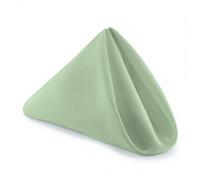 Neel Blue 20 Inch Sage Green Polyester Table Napkins, Reusable, Wrinkle-Resistant - 50X50Cm, 10Pcs