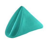 Neel Blue 20 Inch Turquoise Polyester Table Napkins, Reusable, Wrinkle-Resistant - 50X50Cm, 1Pc