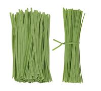 Neel Blue 200Pcs Twist Ties, Plastic Coated Flexible Garden Plant Ties, Green - 15Cm