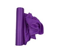 Neel Blue 20cm x 29cm Solid Satin Roll Large Fabric for Chair Sash Wedding Bouquet Décor Drapery in Purple | Size: 20 cm x 29 cm Neel Blue Purple 20 cm x 29 cm