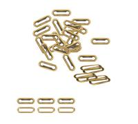 Neel Blue 20mm Oval Shape Brass Eyelets With Washers, Bronze, 50Pcs