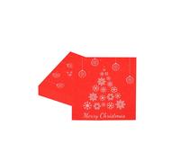Neel Blue 20pcs Red Snowflake Printed Christmas Paper Napkins - 33cm Neel Blue Red