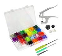 Neel Blue 220 Sets Plastic Snap With Fixing Pliers, T3 Kam Snap 15 Colour Snap & Plier