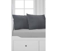 Neel Blue 220GSM Crushed Velvet Cushion Covers, Set of 2, 45cm x 45cm in Grey | Size: 45 cm x 45 cm Neel Blue Grey 45 cm x 45 cm