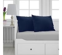 Neel Blue 220Gsm Crushed Velvet Square Cushion Covers, Set Of 2 Navy Pillow Case, 45Cm X 45Cm