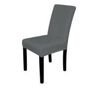 Neel Blue 220Gsm Universal Dining Velvet Chair Cover, Grey - Pack Of 1