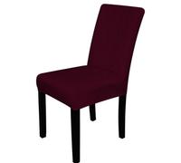 Neel Blue 220Gsm Universal Dining Velvet Chair Cover, Wine Red - Pack Of 1