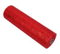 Neel Blue 25M X 29Cm Sequin Tulle Fabric Roll Tulle Mesh Fabric - Red