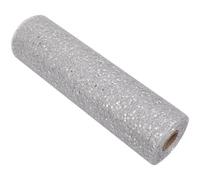 Neel Blue 25M X 29Cm Sequin Tulle Fabric Roll Tulle Mesh Fabric - Silver