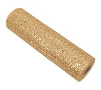 Neel Blue 25M X 29Cm Sequin Tulle Fabric Roll Tulle Mesh Fabrics - Gold