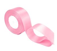 Neel Blue 25mm Baby Pink Double Sided Satin Polyester Ribbon Roll, 25 Metres