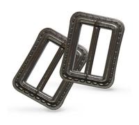 Neel Blue 25mm Dark Brown Tri-Glide Slider Buckle, Replacement Clasp For Art & Craft