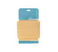 Neel Blue 25mm Grosgrain Ribbon, Solid Polyester Ribbon, 10 Metres in Gold Neel Blue Gold