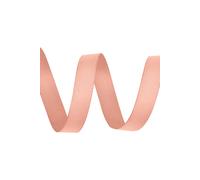 Neel Blue 25mm Grosgrain Ribbon, Solid Polyester Ribbon, 10 Metres in Peach Neel Blue Peach