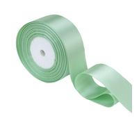 Neel Blue 25mm Mint Green Double Sided Satin Polyester Ribbon Roll, 25 Metres