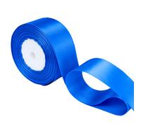 Neel Blue 25mm Royal Blue Double Sided Satin Polyester Ribbon Roll, 25 Metres