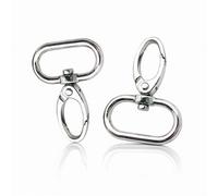 Neel Blue 25mm Silver Metal Trigger Snap Hook Buckle, Swivel Snap Fastener