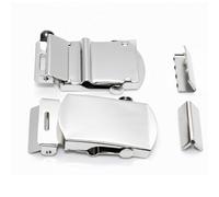 Neel Blue 25mm Silver Military Style Belt Buckle With Secure Fastening