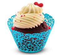 Neel Blue 25Pcs Blue Paper Cupcake & Muffin Wrapper For Birthdays, Weddings, Special Events