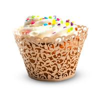 Neel Blue 25Pcs Ivory Paper Cupcake & Muffin Wrapper For Birthdays, Weddings, Special Events