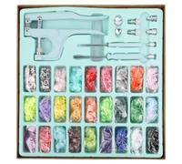 Neel Blue 270 Kam Snap Button Sets With Turquoise Snaps Pliers Set, Plastic T5 Snap & Plier